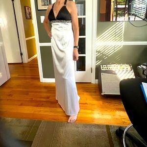 Satin and sequin dress